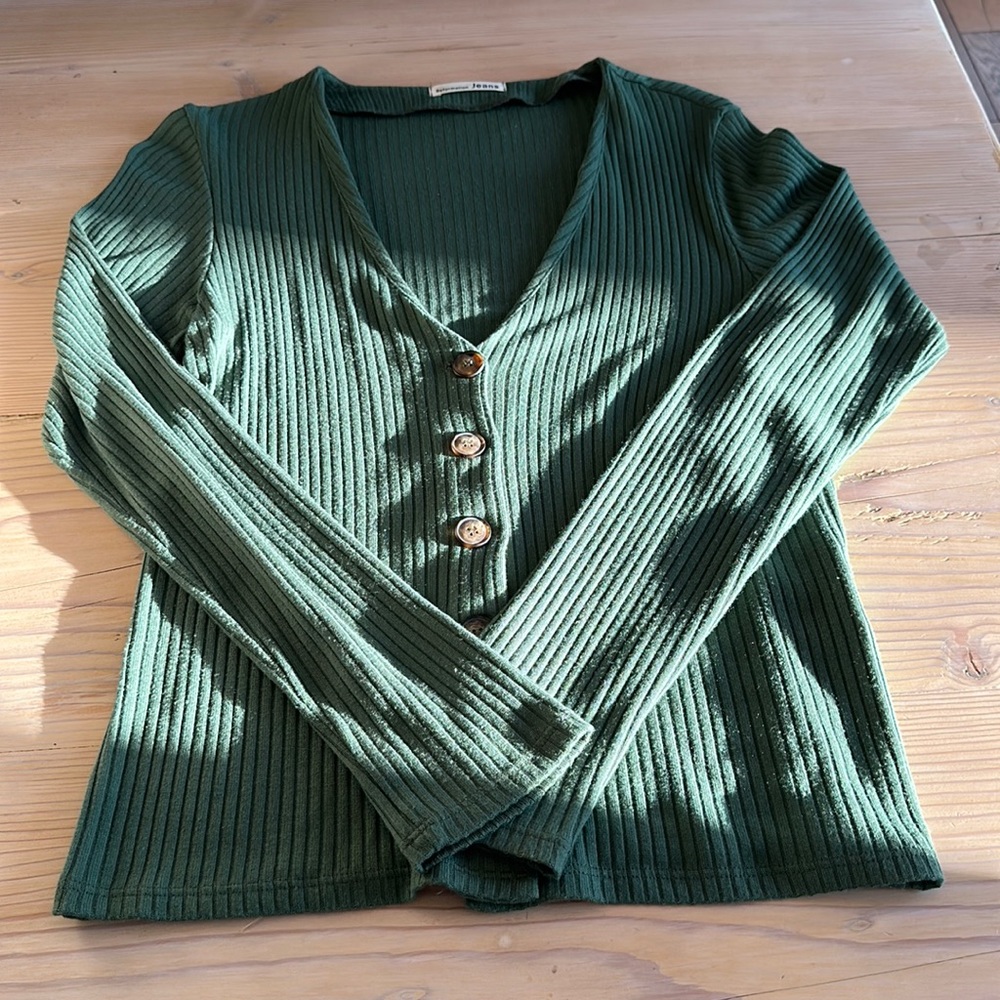 Reformation Iris Top - Sage (Size Small)